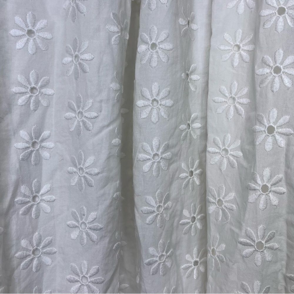 NEW Caroline Constas Kassandra Skirt White Eyelet Size Medium - Picture 8 of 13